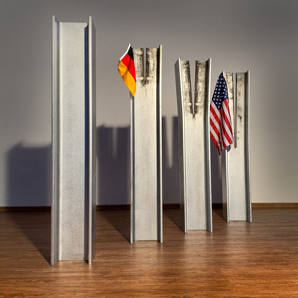 Vier Stahlträger